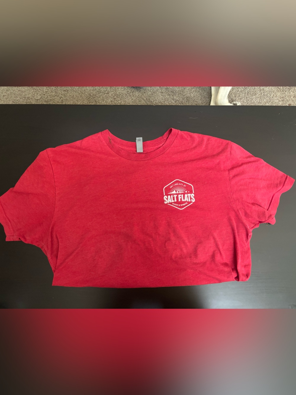 Next Level Apparel Red Salt Flats Graphic Tee